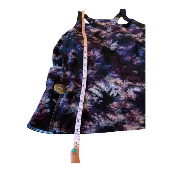 RISE Dynamic Racer Back Compression Cami Workout Top NEW Size 1X Black Purple - Picture 8 of 16